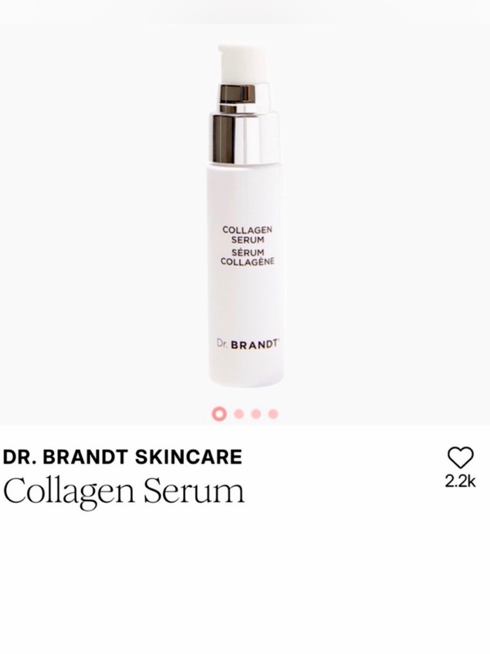 Dr. Brandt Skincare Collagen Serum  1 OZ